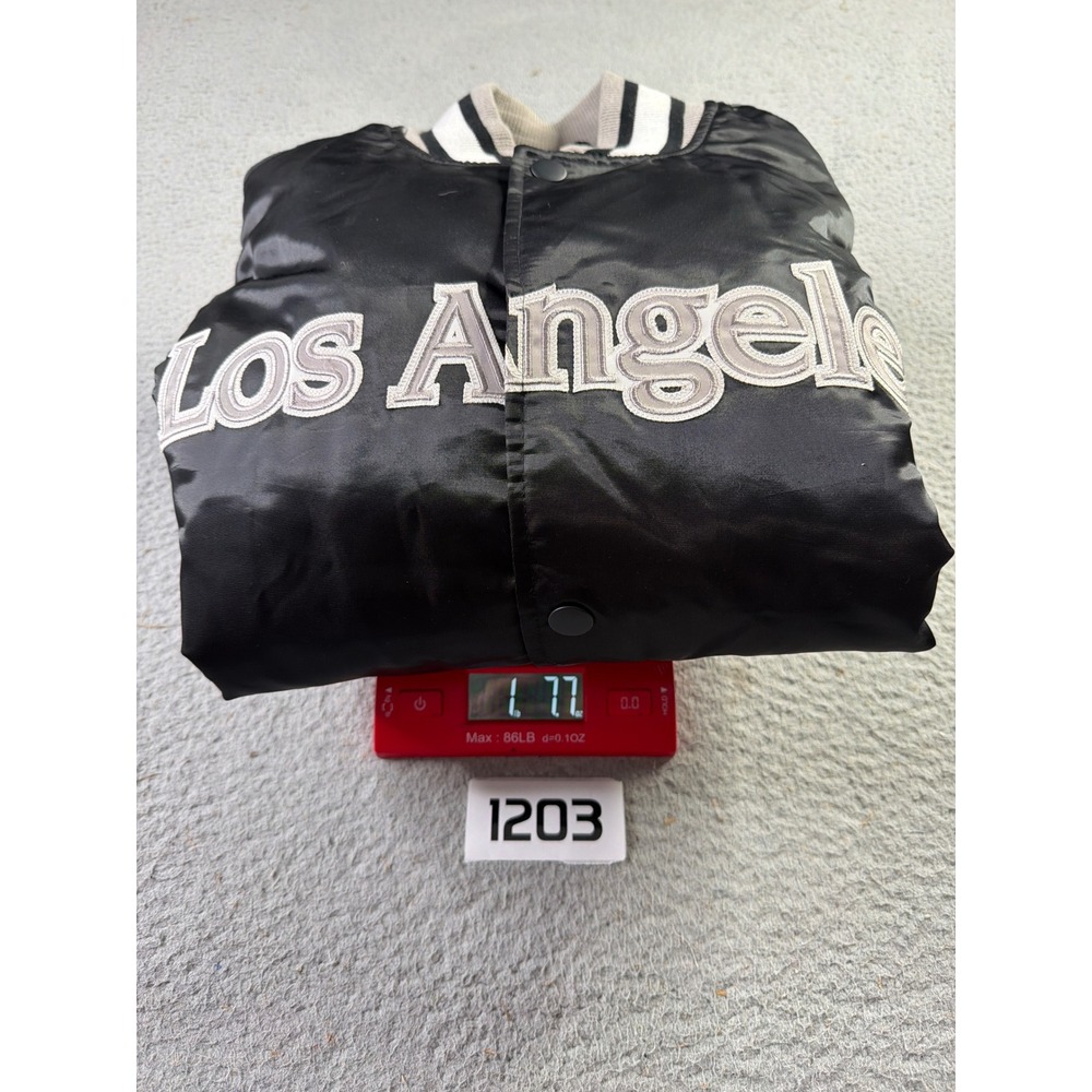 VTG Los Angeles Kings Deadstock NWT Starter Black Label NHL Satin Jacket Mens L - Picture 14 of 14